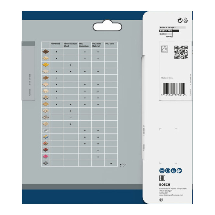 Bosch cirkelzaagblad Construct Wood 150 x 20/16 x 2,4 mm 12