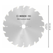 Bosch cirkelzaagblad Construct Wood 315 x 30 x 3,2 mm 20-5
