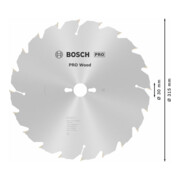 Bosch cirkelzaagblad Construct Wood 315 x 30 x 3,2 mm 20 SB2-5