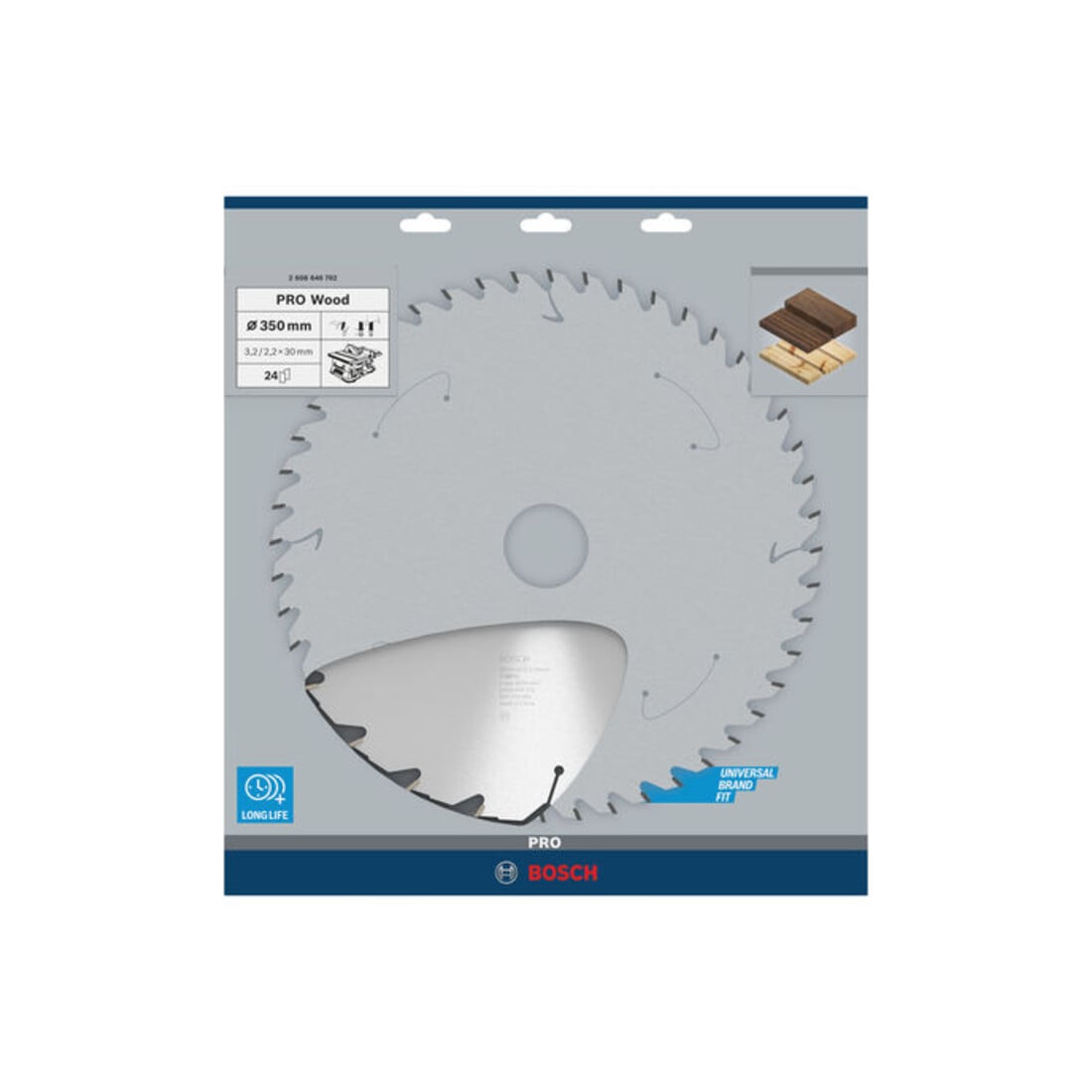 Bosch cirkelzaagblad Construct Wood 350 x 30 x 3,2 mm 24