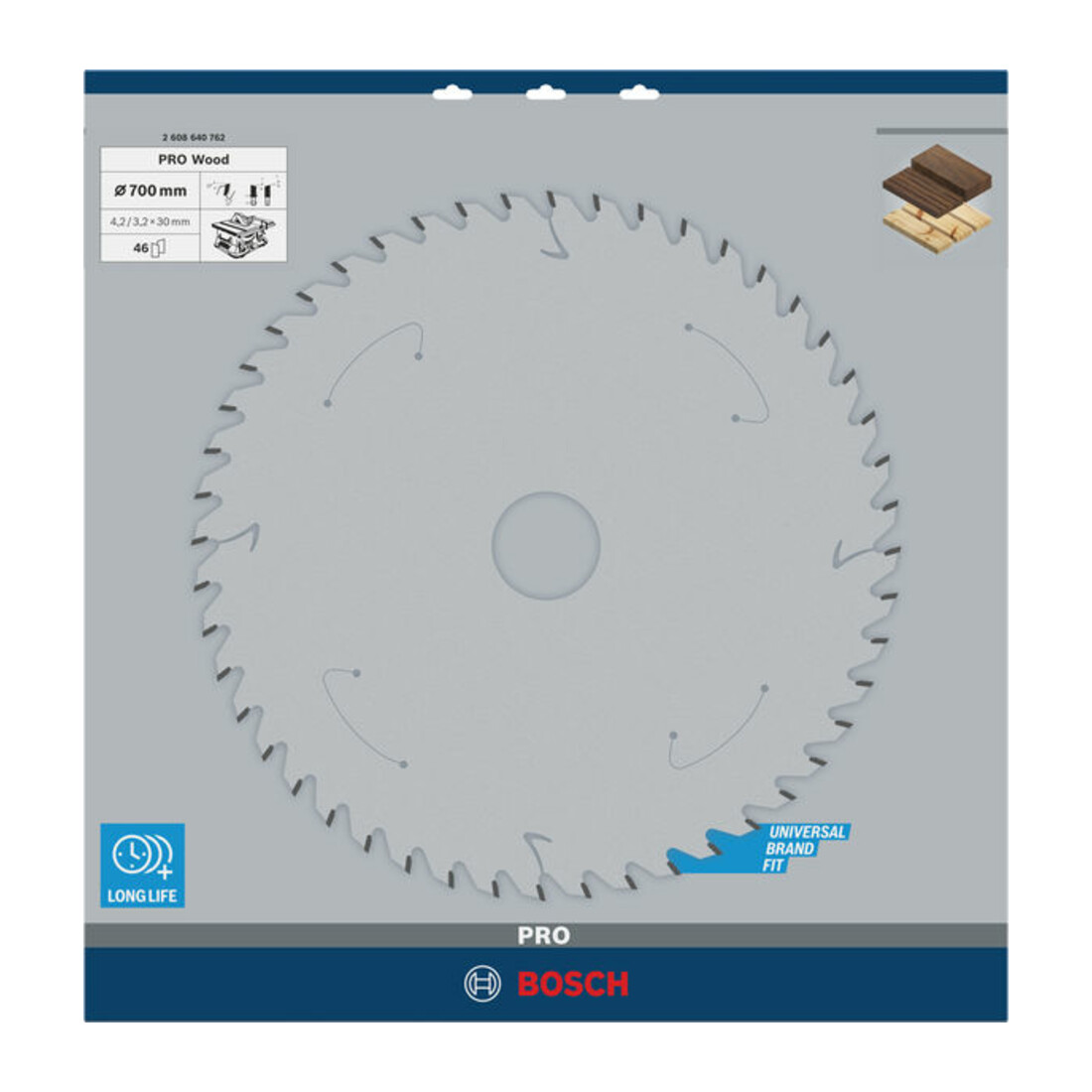 Bosch cirkelzaagblad Construct Wood 700 x 30 x 4,2 mm 46