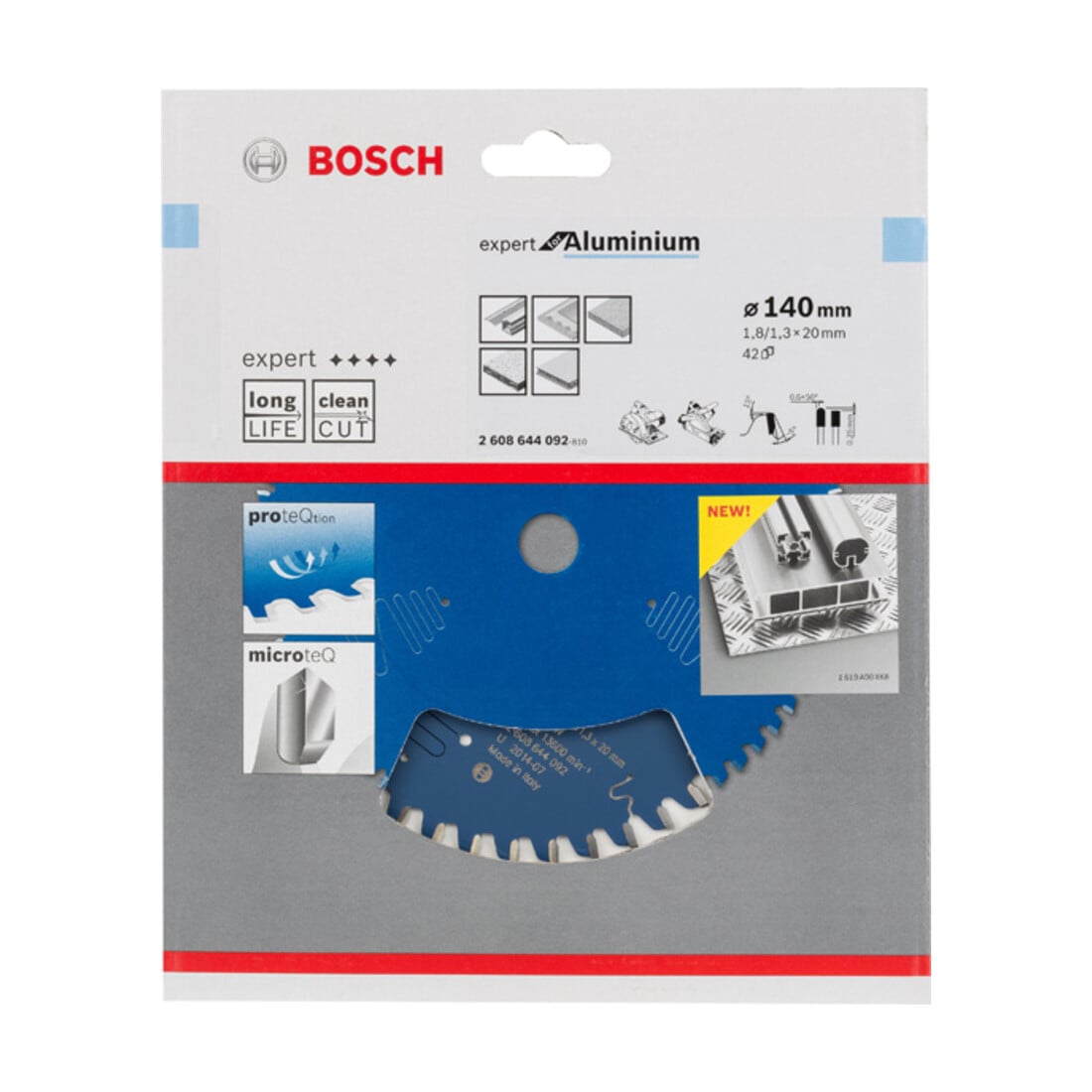 Bosch cirkelzaagblad Expert for Aluminium 140 x 20 x 1,8 mm 42
