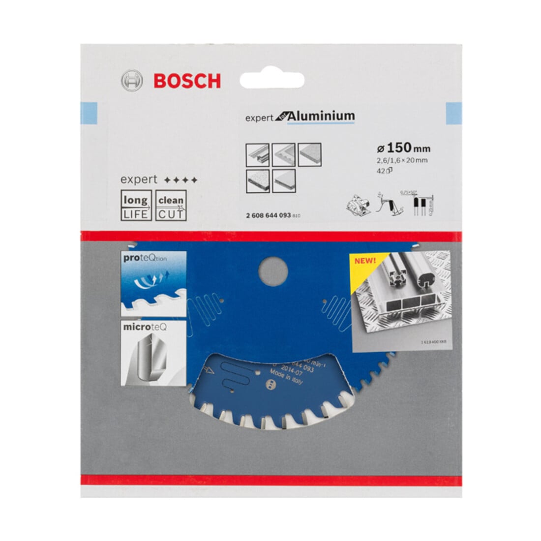 Bosch cirkelzaagblad Expert for Aluminium 150 x 20 x 2,6 mm 42