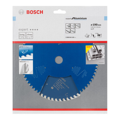 Bosch cirkelzaagblad Expert for Aluminium 190 x 30 x 2,6 mm 56