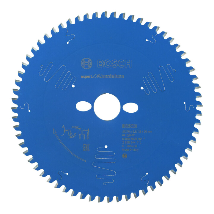 Bosch cirkelzaagblad Expert for Aluminium 216 x 30 x 2,6 mm 64