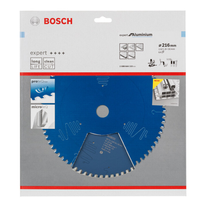 Bosch cirkelzaagblad Expert for Aluminium 216 x 30 x 2,6 mm 64