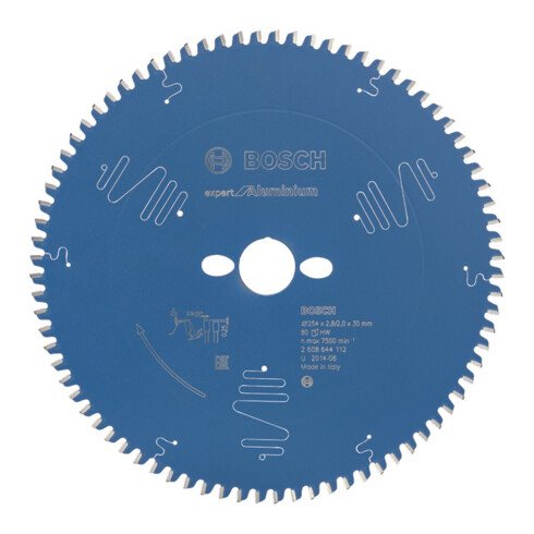 Bosch cirkelzaagblad Expert for Aluminium 254 x 30 x 2,8 mm 80