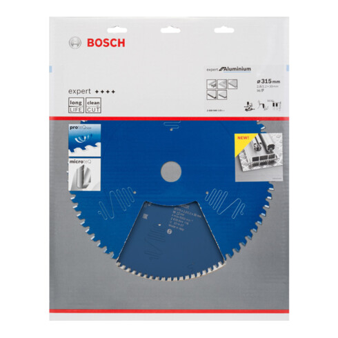 Bosch cirkelzaagblad Expert for Aluminium 315 x 30 x 2,8 mm 96