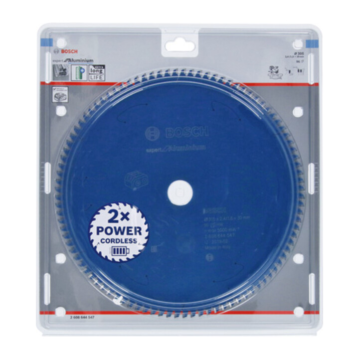 Bosch cirkelzaagblad Expert for Aluminium voor accuzagen 305 x 2,4/1,8 x 30 96 tanden
