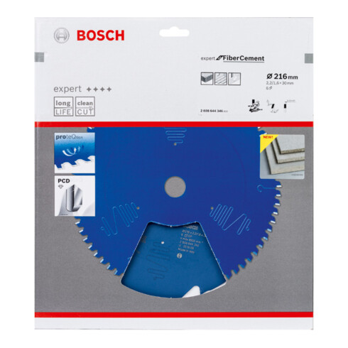 Bosch cirkelzaagblad Expert for Fibre Cement 216 x 30 x 2,2 mm 6