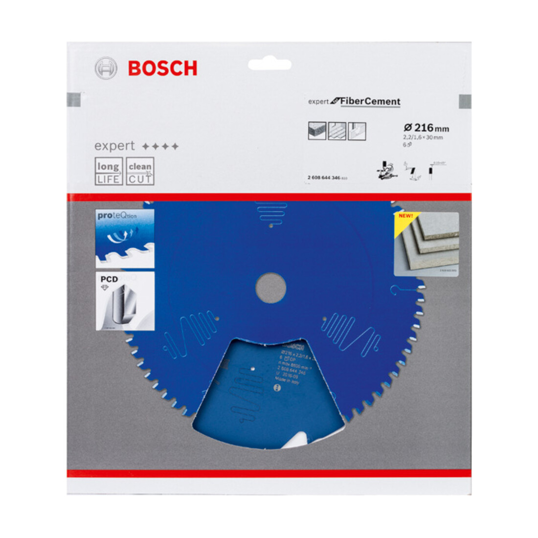 Bosch cirkelzaagblad Expert for Fibre Cement 216 x 30 x 2,2 mm 6