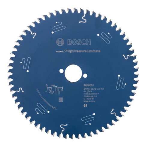 Bosch cirkelzaagblad Expert for High Pressure Laminate 230 x 30 x 2,8 mm 64