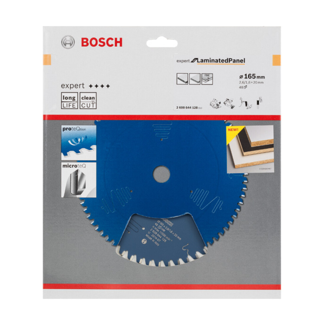 Bosch cirkelzaagblad Expert for Laminated Panel 165 x 20 x 2,6 mm 48