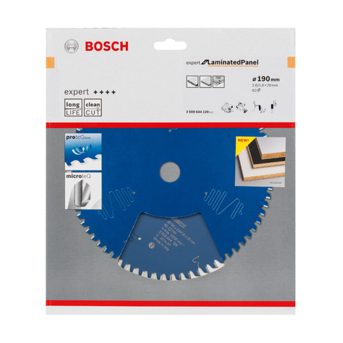 Bosch cirkelzaagblad Expert for Laminated Panel 190 x 20 x 2,6 mm 60