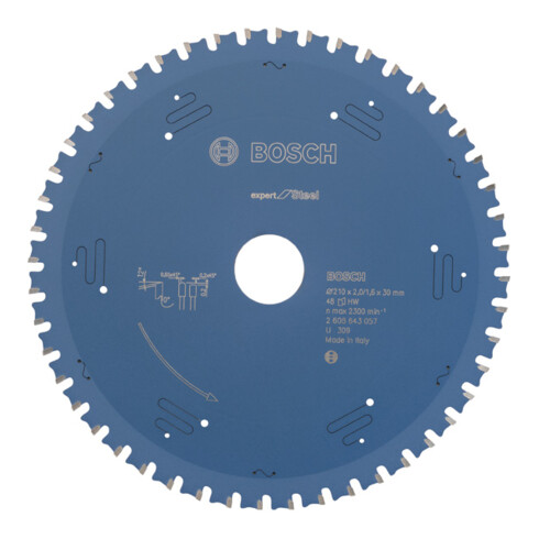 Bosch cirkelzaagblad Expert for Steel 210 x 30 x 2,0 mm 48