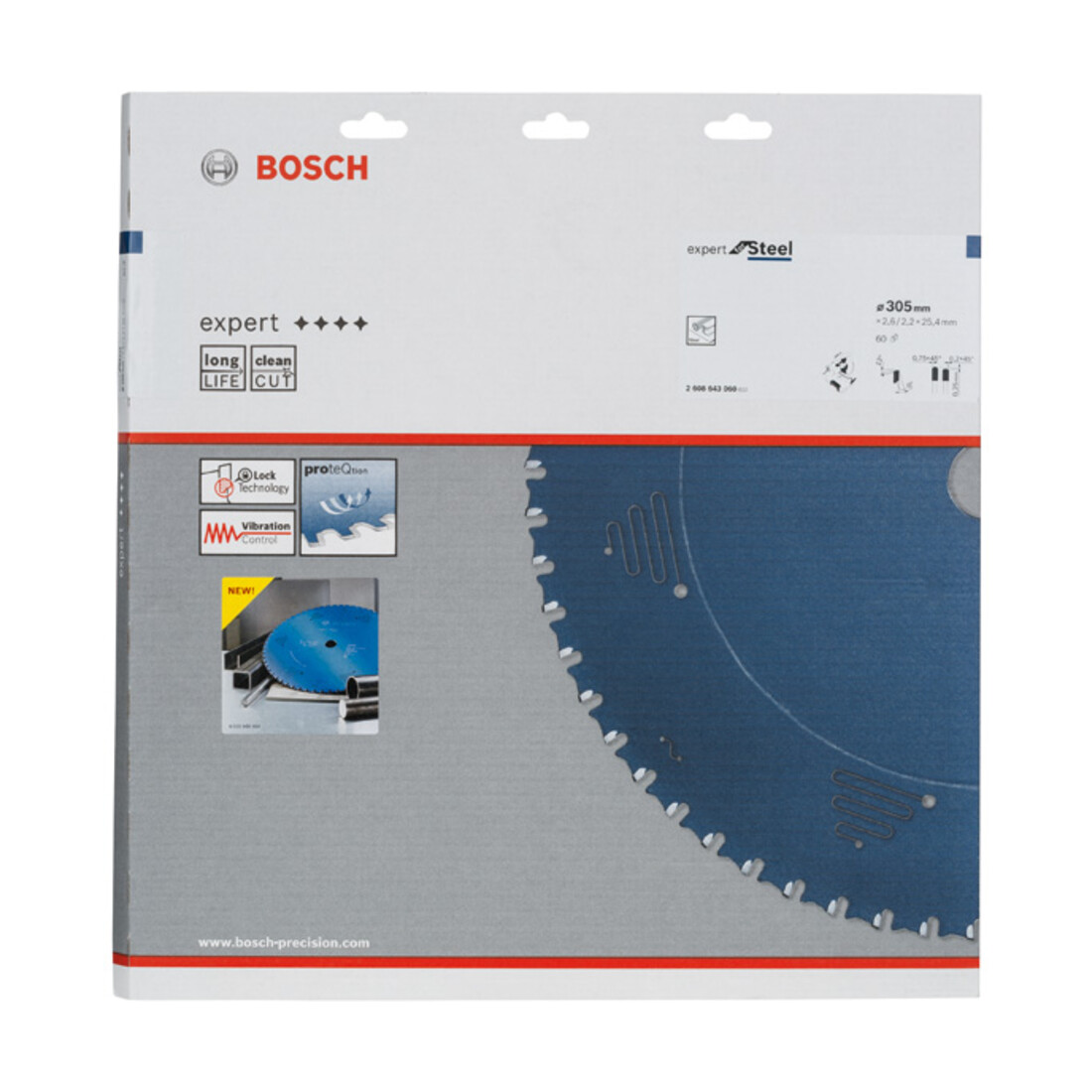 Bosch cirkelzaagblad Expert for Steel 305 x 25,4 x 2,6 mm 60