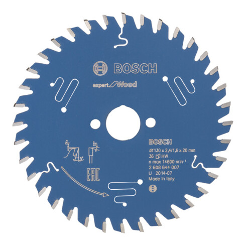 Bosch cirkelzaagblad Expert for Wood 130 x 20 x 2,4 mm 36