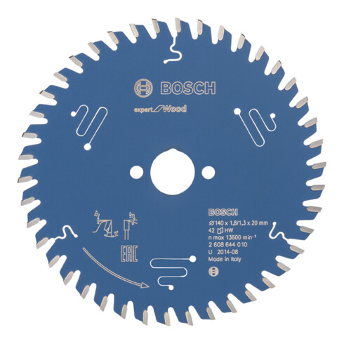 Bosch cirkelzaagblad Expert for Wood 140 x 20 x 1,8 mm 42