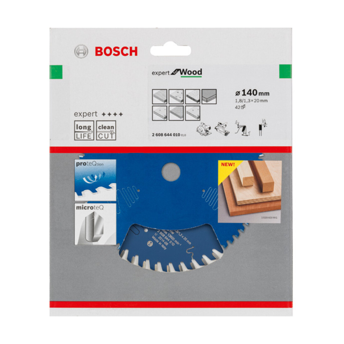 Bosch cirkelzaagblad Expert for Wood 140 x 20 x 1,8 mm 42