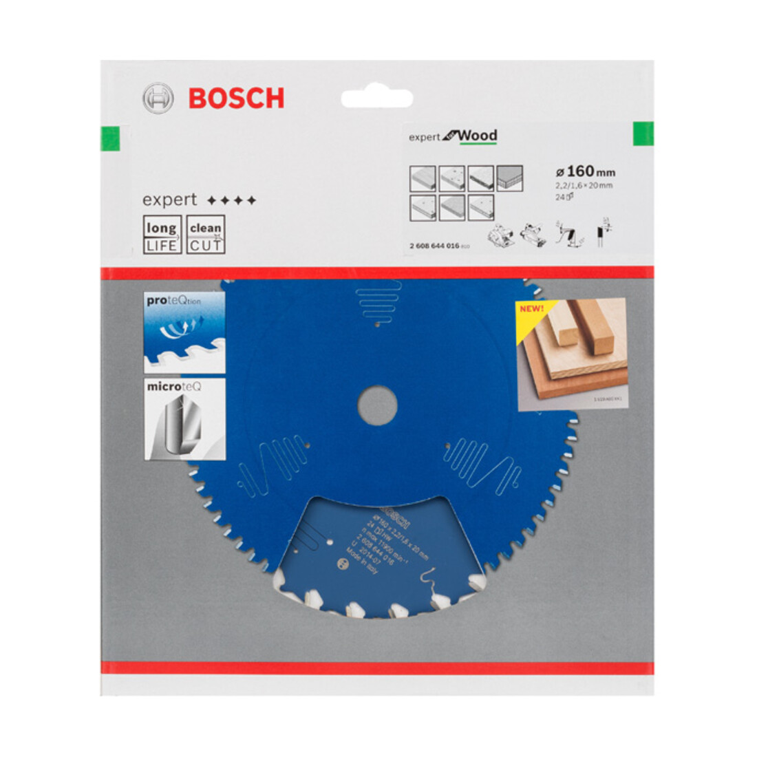 Bosch cirkelzaagblad Expert for Wood 160 x 20 x 2,2 mm 24