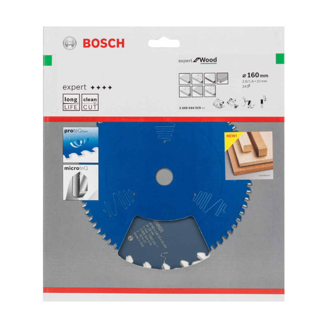 Bosch cirkelzaagblad Expert for Wood 160 x 20 x 2,6 mm 24