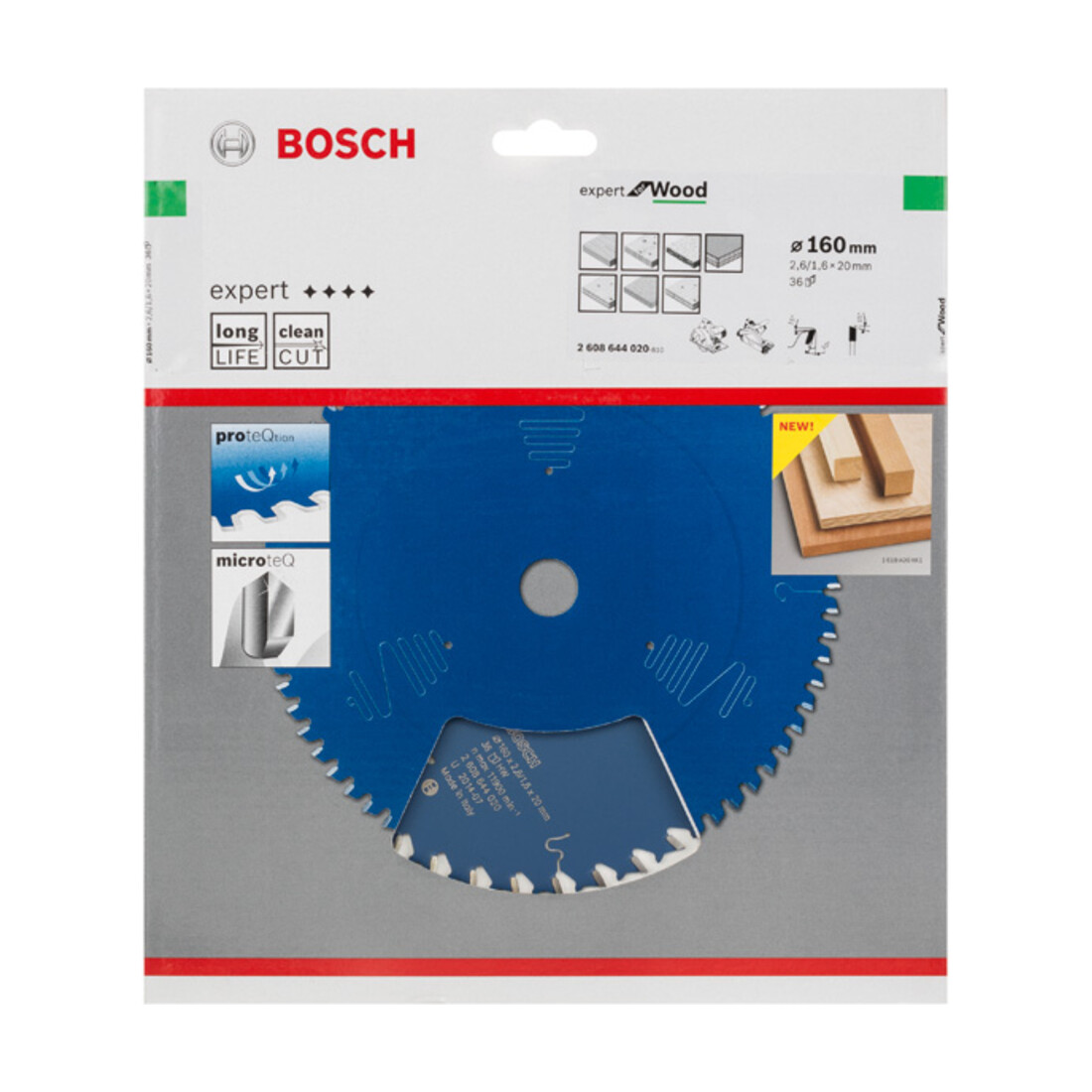 Bosch cirkelzaagblad Expert for Wood 160 x 20 x 2,6 mm 36
