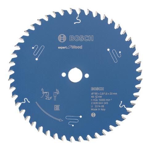 Bosch cirkelzaagblad Expert for Wood 190 x 20 x 2,6 mm 48