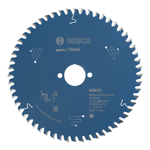 Bosch cirkelzaagblad Expert for Wood 190 x 30 x 2,6 mm 56