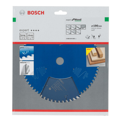 Bosch cirkelzaagblad Expert for Wood 190 x 30 x 2,6 mm 56