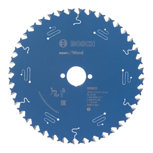 Bosch cirkelzaagblad Expert for Wood 210 x 30 x 2,4 mm 40