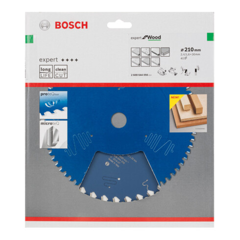 Bosch cirkelzaagblad Expert for Wood 210 x 30 x 2,4 mm 40
