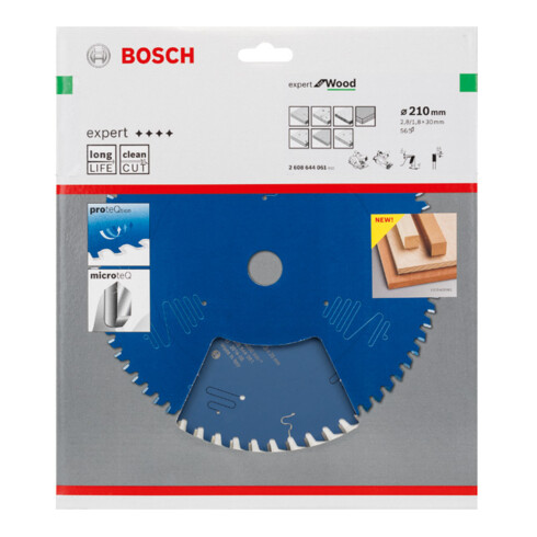 Bosch cirkelzaagblad Expert for Wood 210 x 30 x 2,8 mm 56