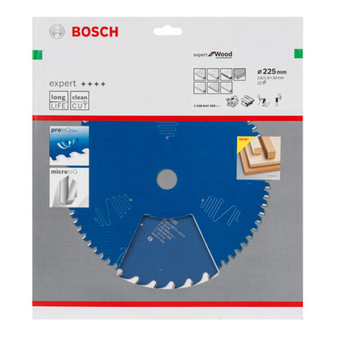 Bosch cirkelzaagblad Expert for Wood 225 x 30 x 2,6 mm 32