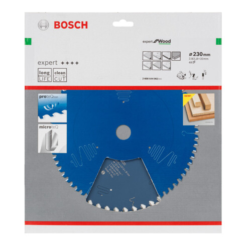 Bosch cirkelzaagblad Expert for Wood 230 x 30 x 2,8 mm 48