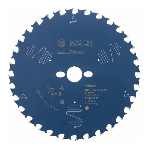 Bosch cirkelzaagblad Expert for Wood 254 x 30 x 2,6 mm 32