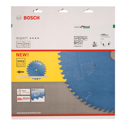 Bosch cirkelzaagblad Expert for Wood 305 x 30 x 2,4 mm 72