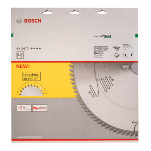 Bosch cirkelzaagblad Expert for Wood 350 x 30 x 3,5 mm 72