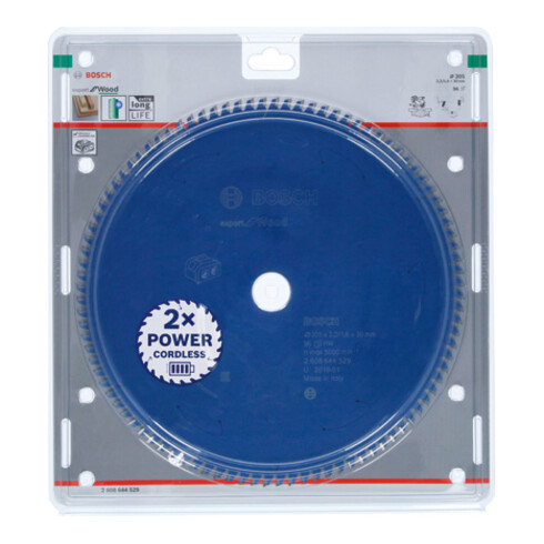 Bosch cirkelzaagblad Expert for Wood voor accuzagen 305 x 2,2/1,6 x 30 96 tanden