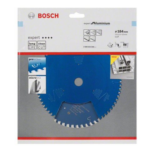 Bosch cirkelzaagblad Expert for Aluminium 184 x 20 x 2,6 mm 56