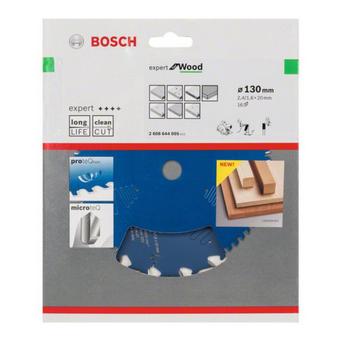 Bosch cirkelzaagblad Expert for Wood 130 x 20 x 2,4 mm 16