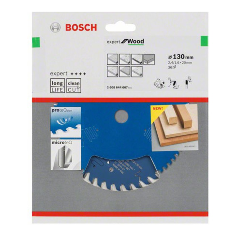Bosch cirkelzaagblad Expert for Wood 130 x 20 x 2,4 mm 36
