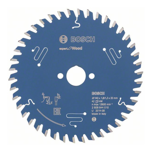Bosch cirkelzaagblad Expert for Wood 140 x 20 x 1,8 mm 42