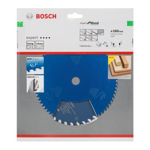 Bosch cirkelzaagblad Expert for Wood 160 x 20 x 2,6 mm 36