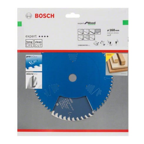 Bosch cirkelzaagblad Expert for Wood 160 x 20 x 2,6 mm 48