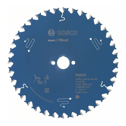 Bosch cirkelzaagblad Expert for Wood 180 x 20 x 2,6 mm 36