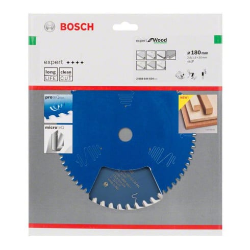 Bosch cirkelzaagblad Expert for Wood 180 x 30 x 2,6 mm 48