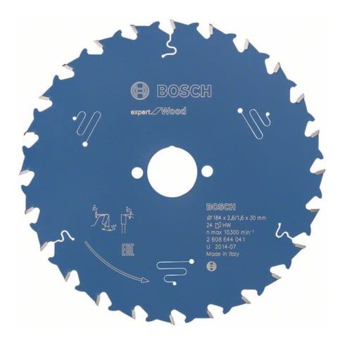 Bosch cirkelzaagblad Expert for Wood 184 x 30 x 2,6 mm 24