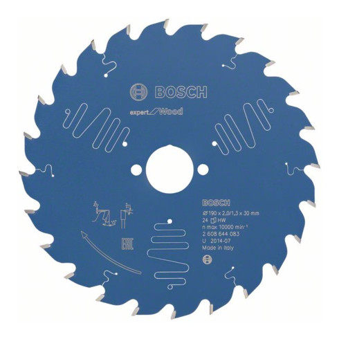 Bosch cirkelzaagblad Expert for Wood 190 x 30 x 2,0 mm 24