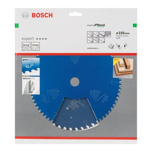Bosch cirkelzaagblad Expert for Wood 235 x 30 x 2,8 mm 48