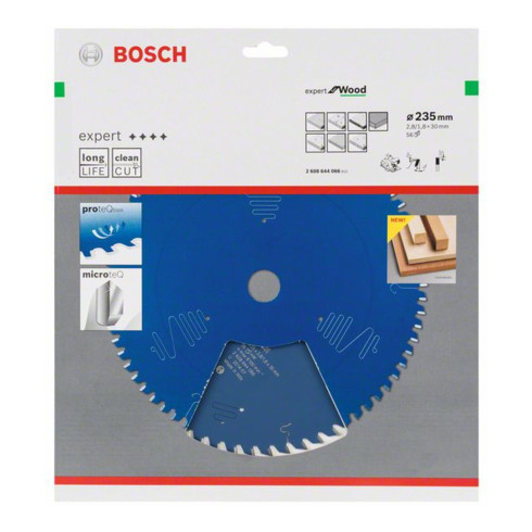 Bosch cirkelzaagblad Expert for Wood 235 x 30 x 2,8 mm 56